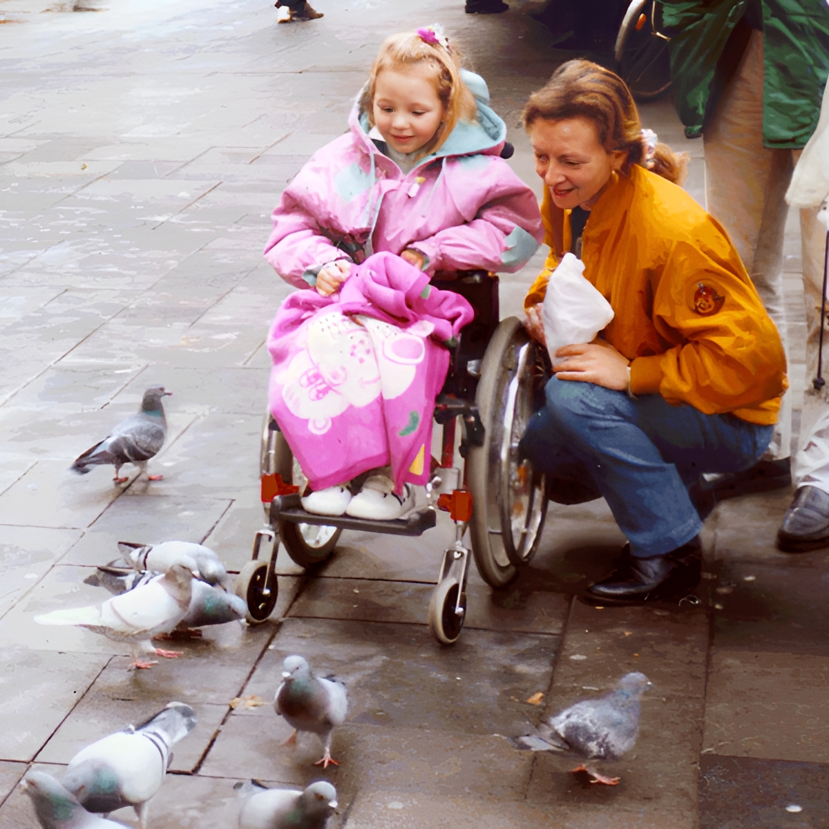 Charlotte paraplégique à l'âge de 4 ans