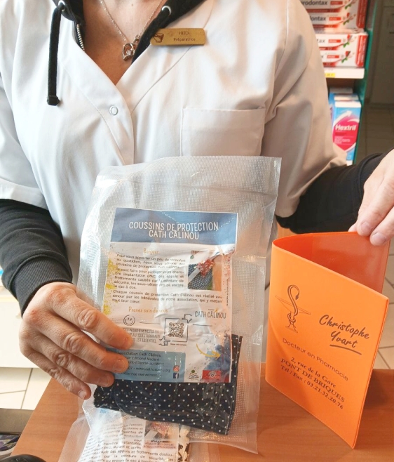 coussins de protection Cath Câlinou à la pharmacie Yvart à Saint-Etienne-au-Mont